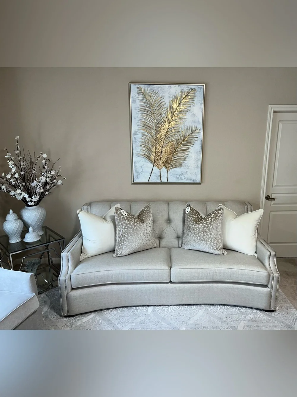 1-NWT CALLISTO HOME GOLD GRAY LEOPARD DESIGN LUXURY DECORATIVE PILLOW(T02753F11)